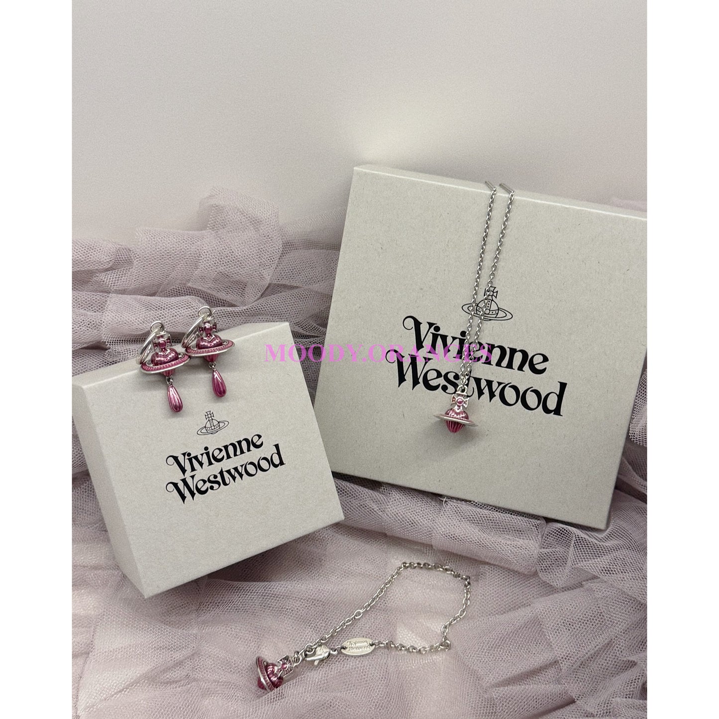Vivienne Westwood Fabianna Rose Heart Accessories - MOODY ORANGES