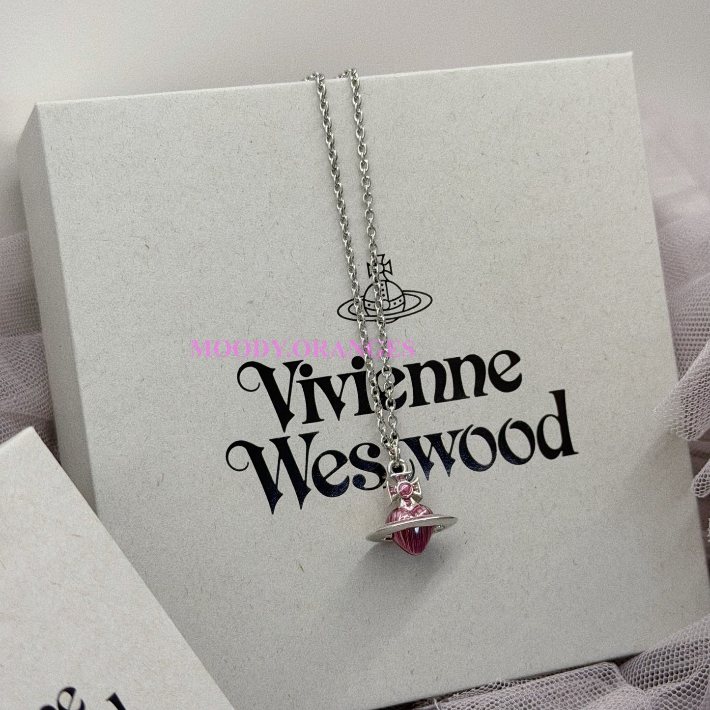 Vivienne Westwood Fabianna Rose Heart Accessories - MOODY ORANGES