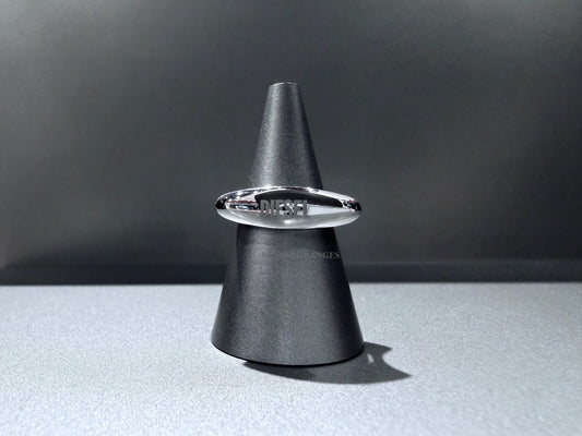 Diesel Black Stainless Steel Band Ring