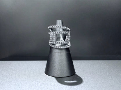 Diesel Stainless steel glitz D band ring