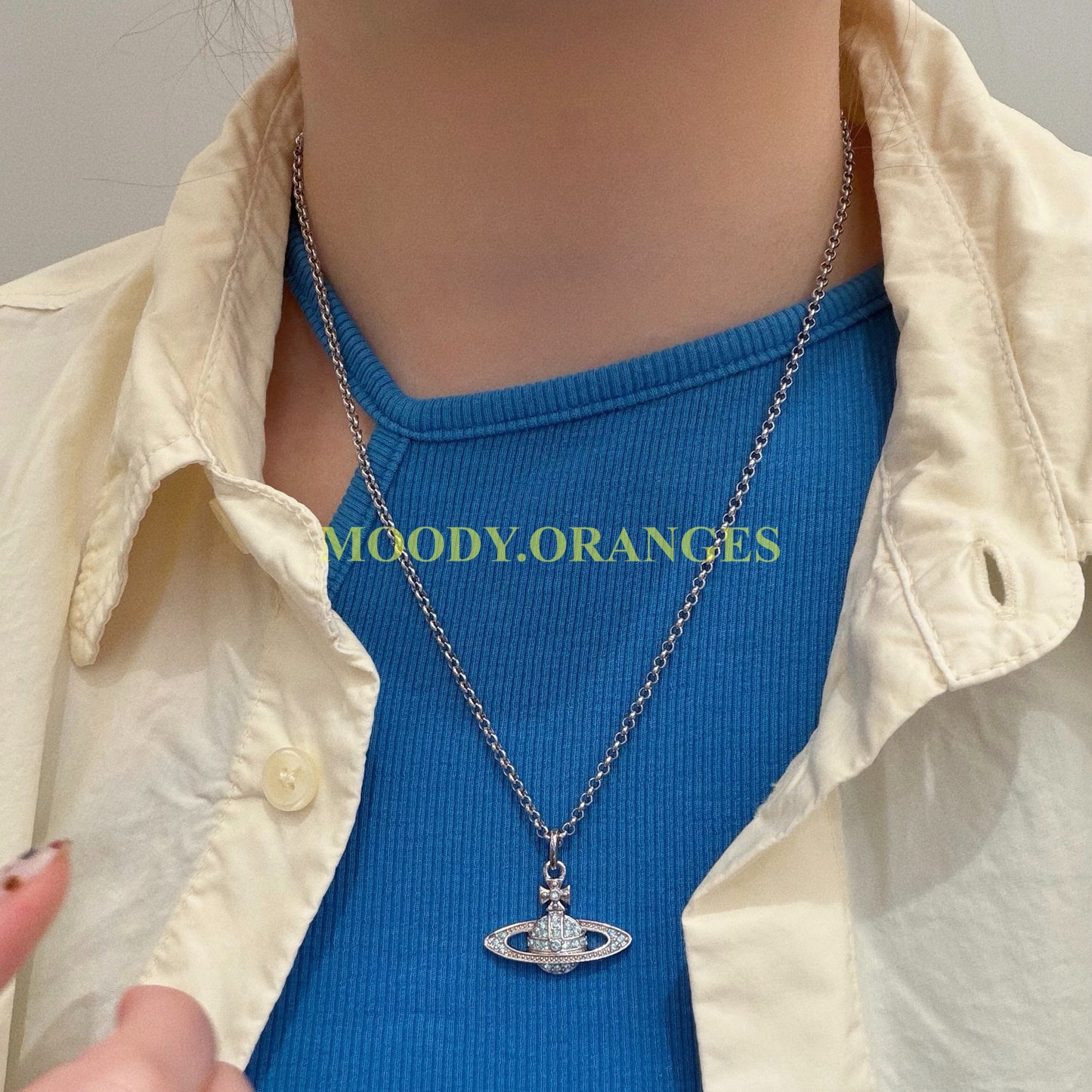 Vivienne Westwood Mini Bas Relief Aqua Accessories