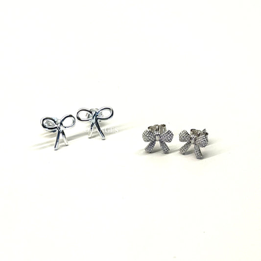 925 Silver - Ribbon Earrings - MOODY ORANGES