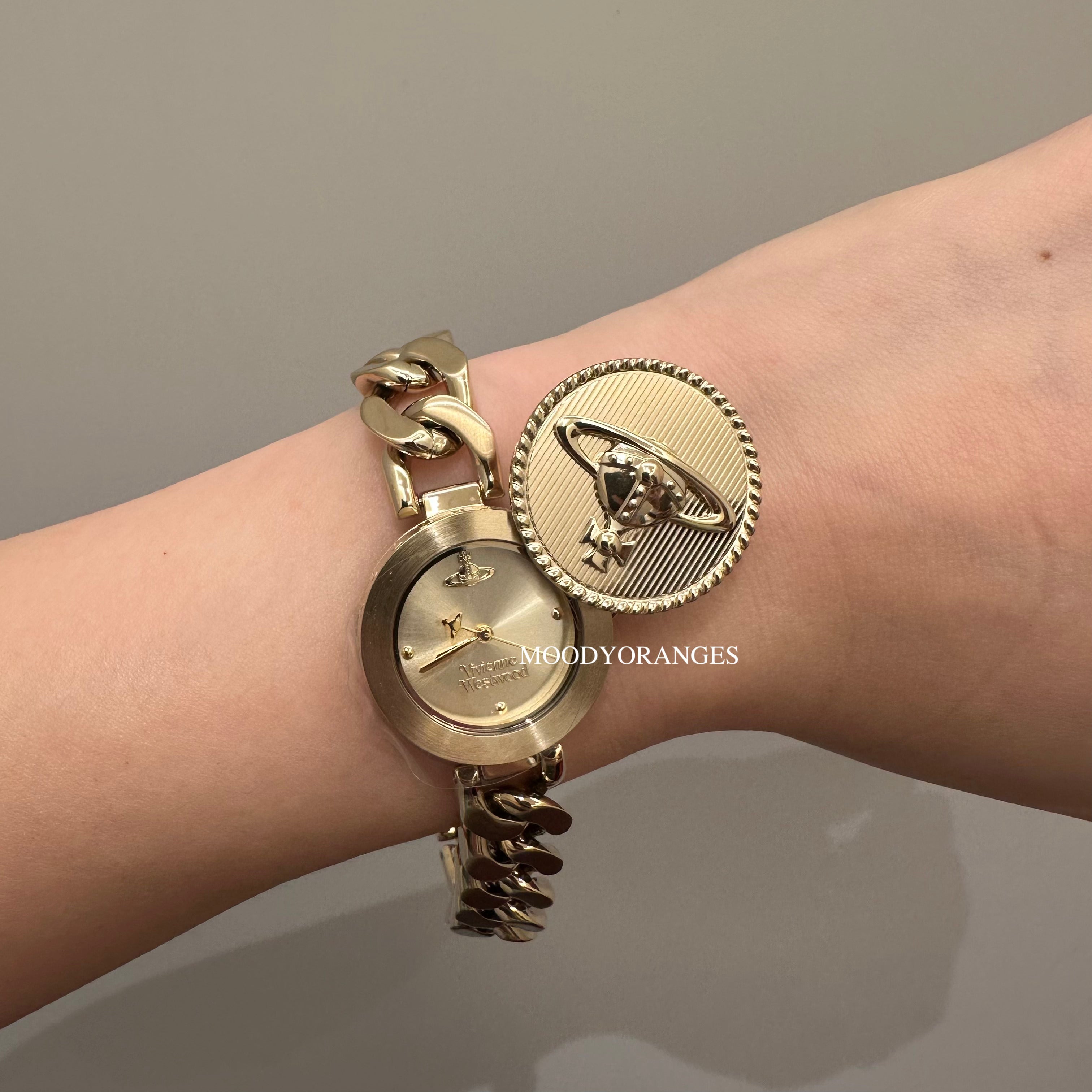 Vivienne Westwood Orb Button Watch (VV323CPGD) | MOODY ORANGES