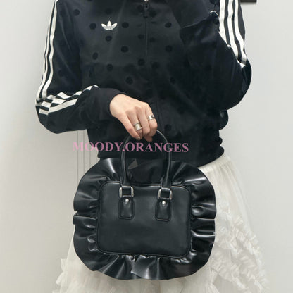 COMME des GARÇONS GIRL Ruffle Trim Handbag - MOODY ORANGES