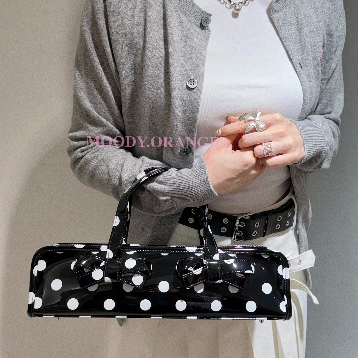 COMME des GARÇONS Girl Dotted Baguette Bag