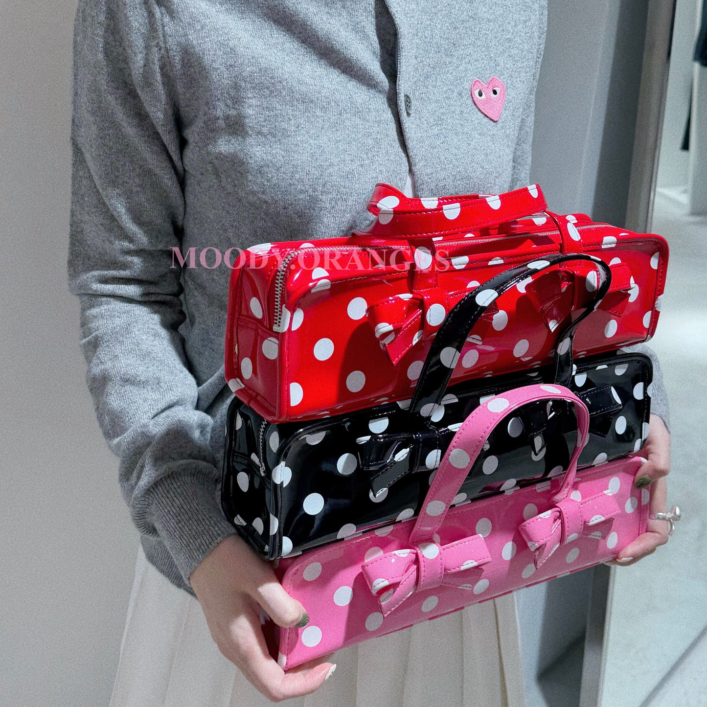 COMME des GARÇONS Girl Dotted Baguette Bag