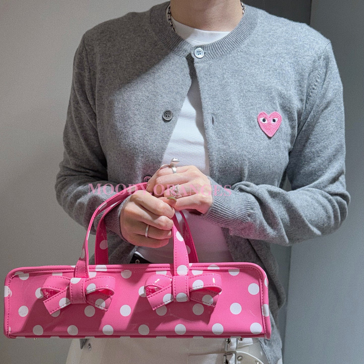 COMME des GARÇONS Girl Dotted Baguette Bag