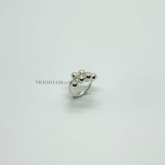 Silver Balls Ring - MOODY ORANGES