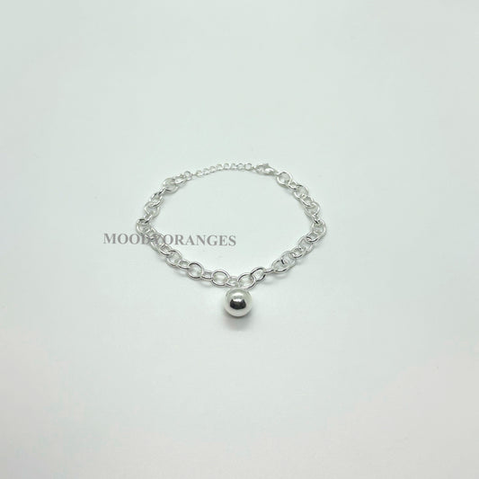 Silver Ball Bracelet - MOODY ORANGES