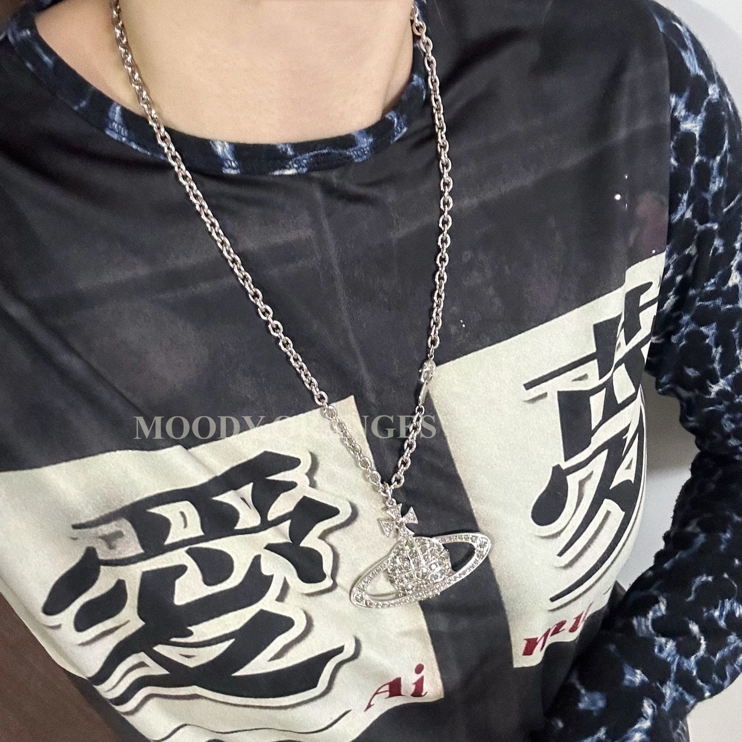 Vivienne Westwood Man Bas Relief Orb Necklace