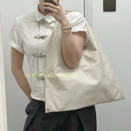 MM6 Maison Margiela White Japanese Medium Tote Bag