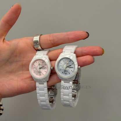 Vivienne Westwodd Fenchurch Ceramica Watch (VV358LBLWH/VV358LPKWH) - MOODY ORANGES