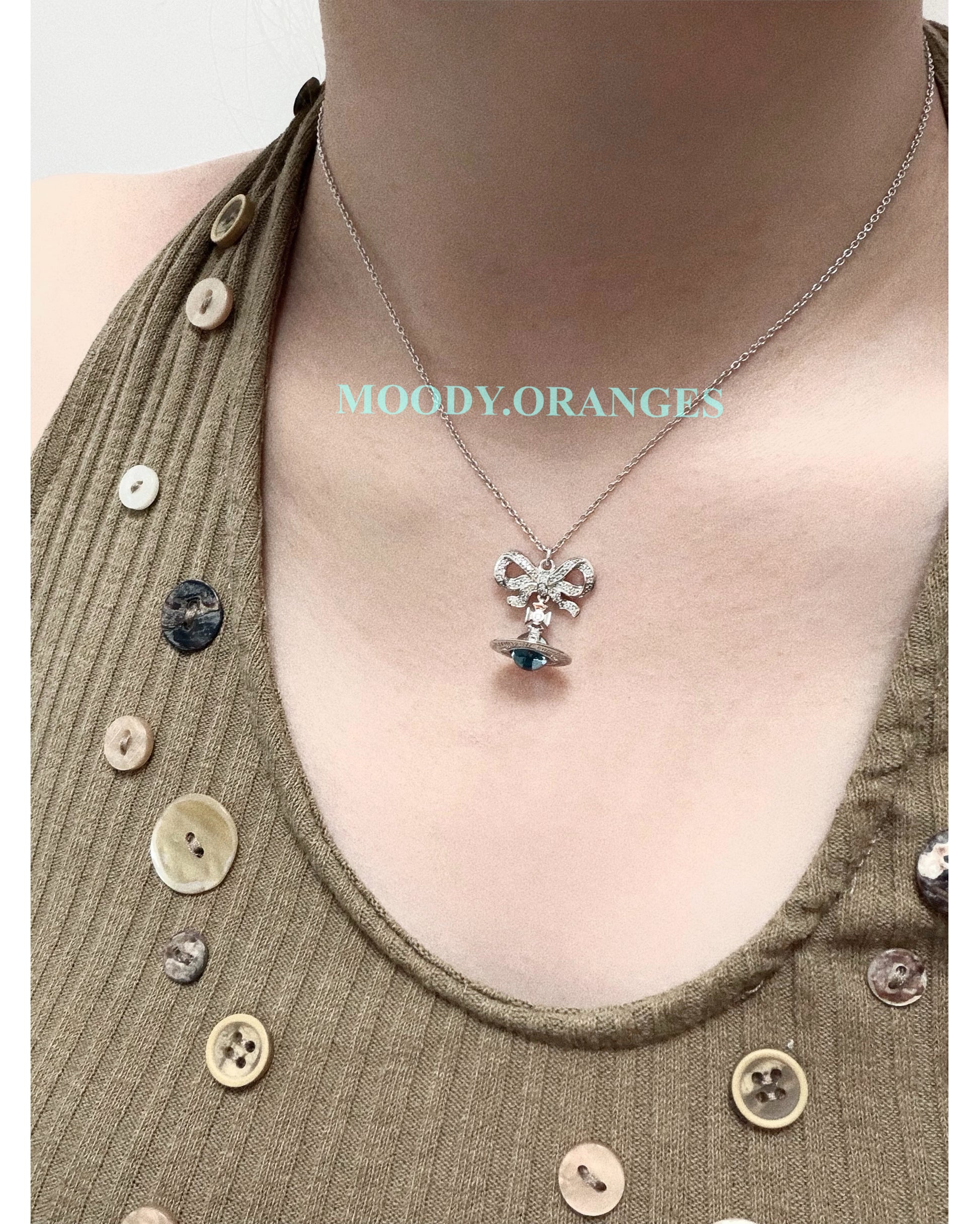Vivienne Westwood Aqua Octavie Pendant Accessories Collection - MOODY ORANGES