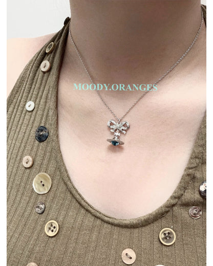 Vivienne Westwood Aqua Octavie Pendant Accessories Collection - MOODY ORANGES