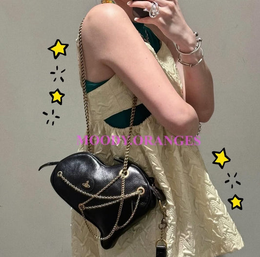 Vivienne Westwood Cora AK Embellished Leather Heart Bag