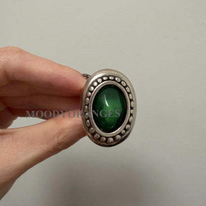 Otro Accesorio Green Oval Rings - MOODY ORANGES