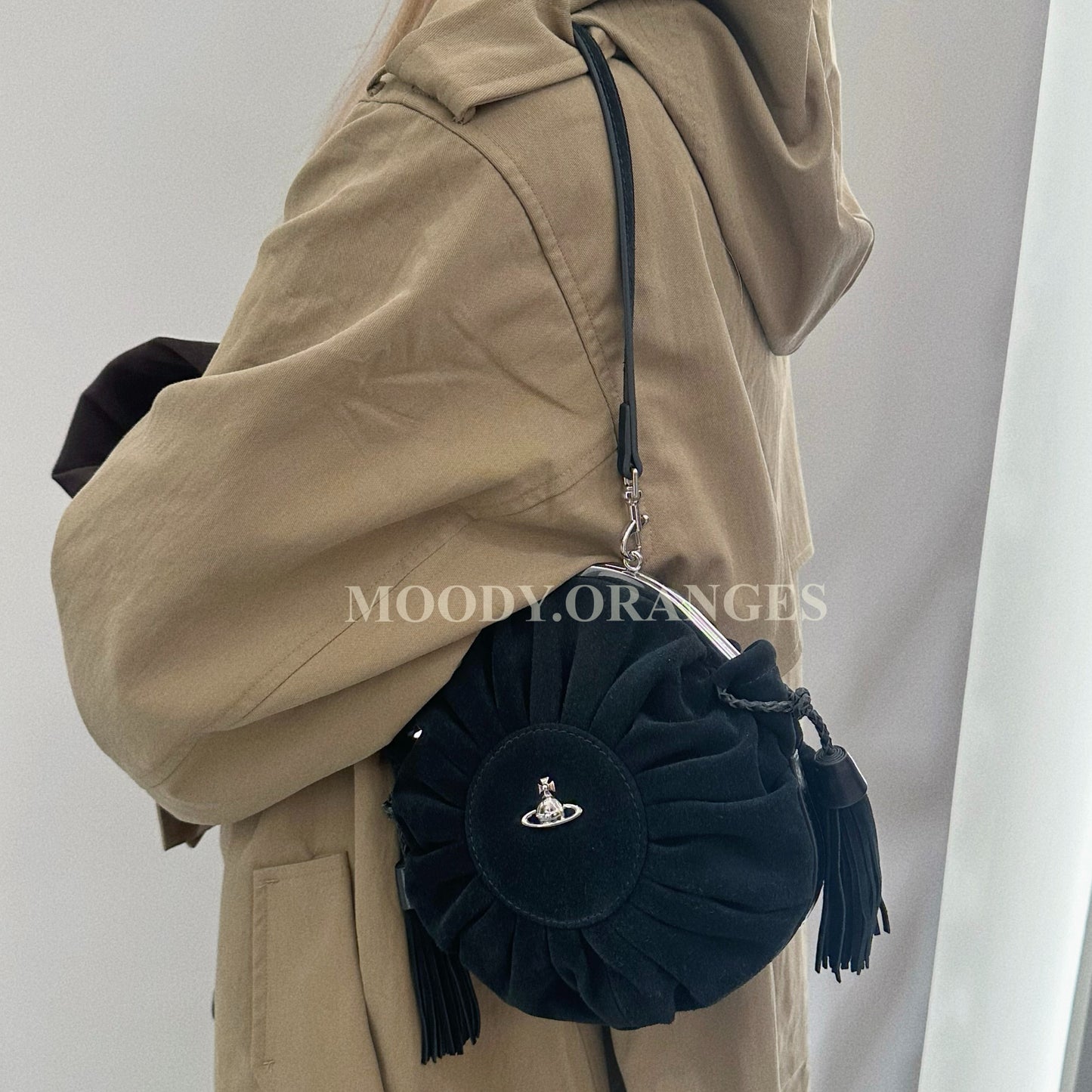 Vivienne Westwood Black Rosie Frame Bag