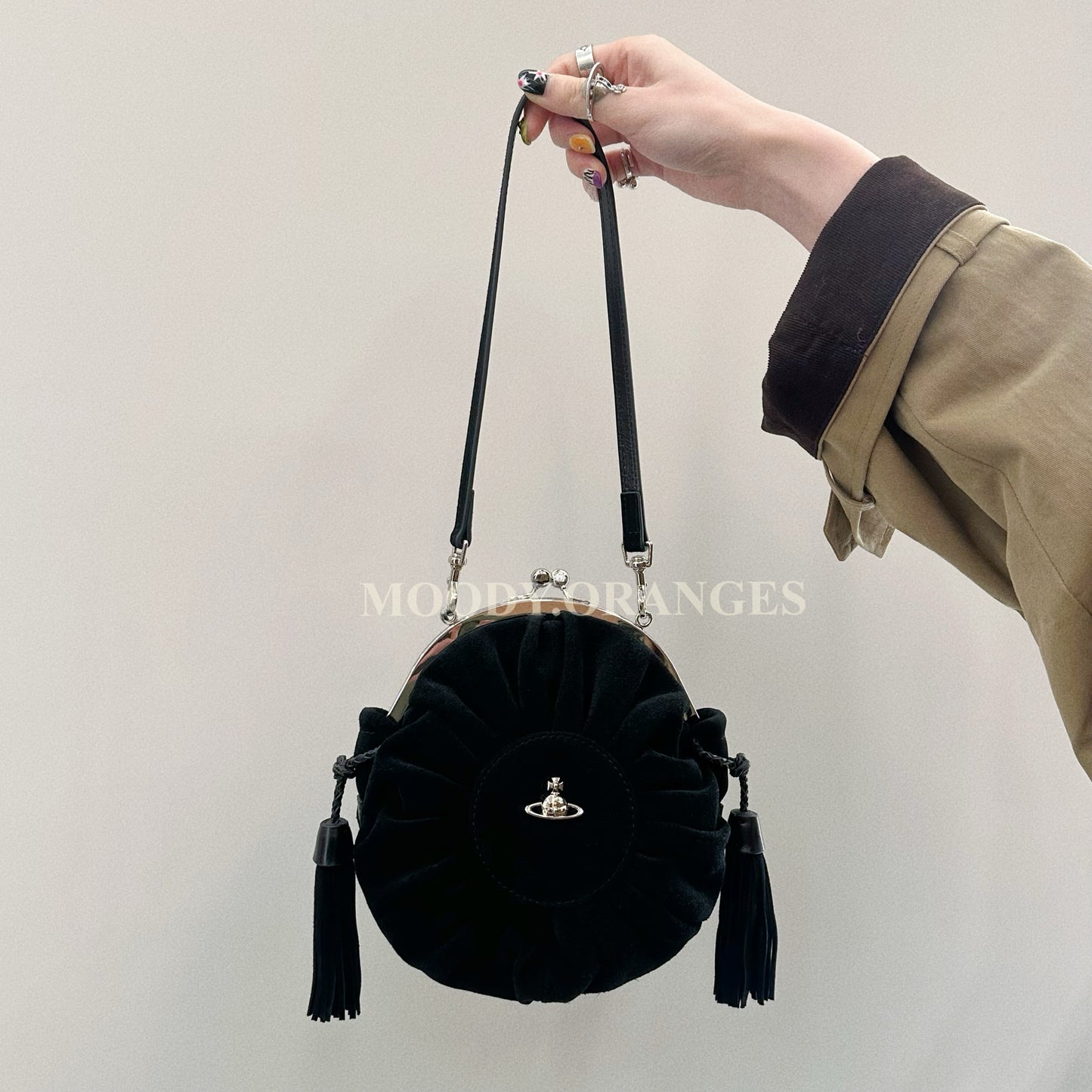 Vivienne Westwood Black Rosie Frame Bag