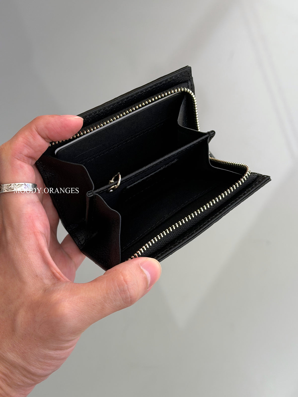 Vivienne Westwood Black Silver Orb Wallet Collection