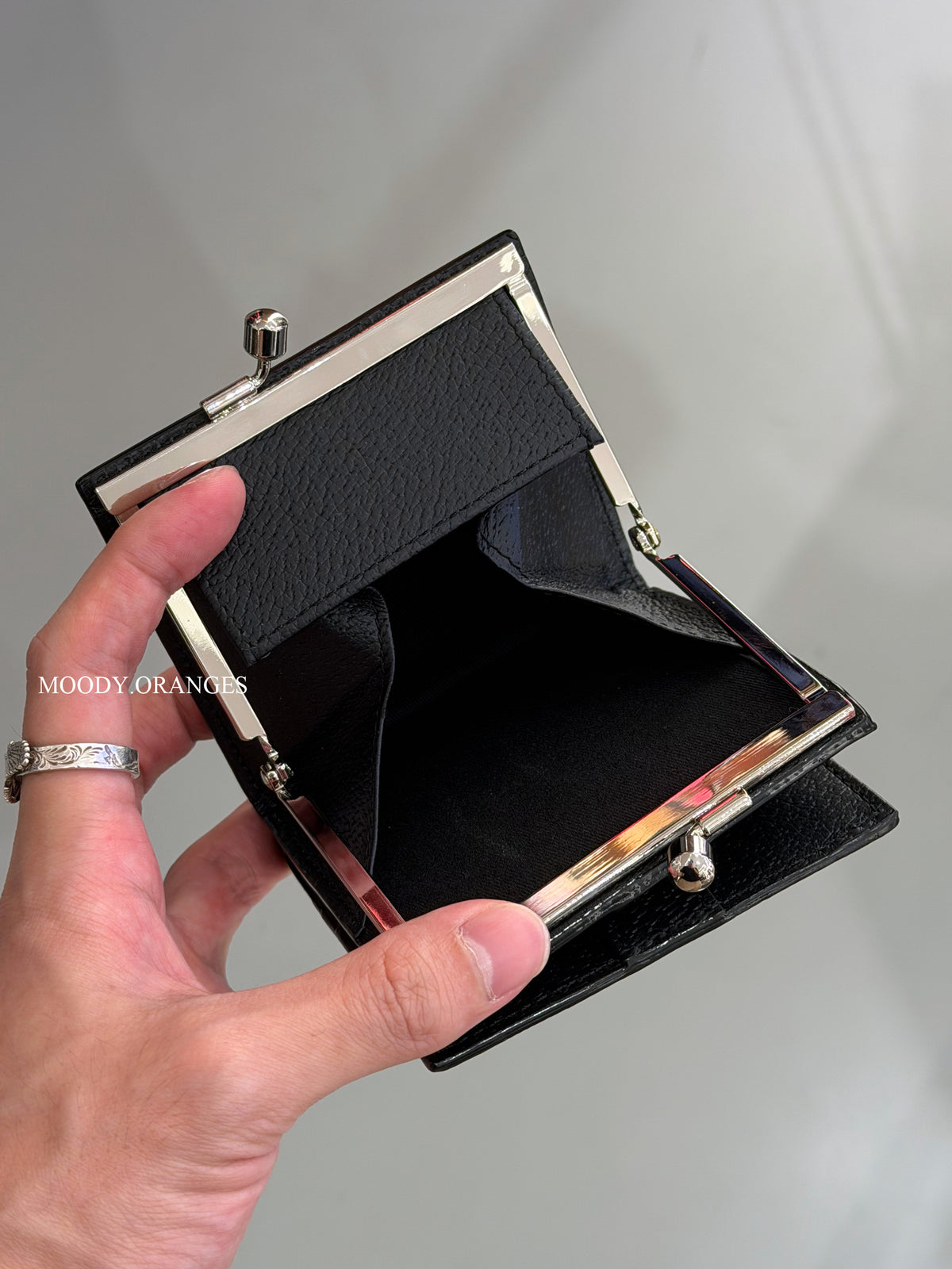 Vivienne Westwood Black Silver Orb Wallet Collection