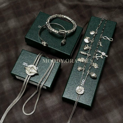 TOGA TOO Metal Concho Loop Tie - MOODY ORANGES