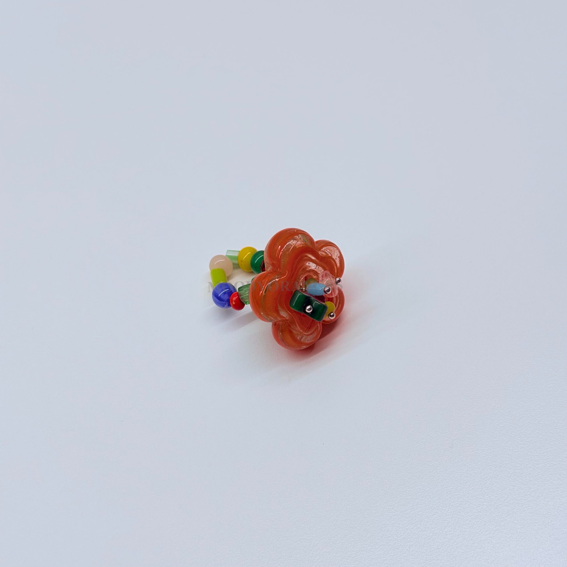 Nepal Floral Ring (8) - MOODY ORANGES