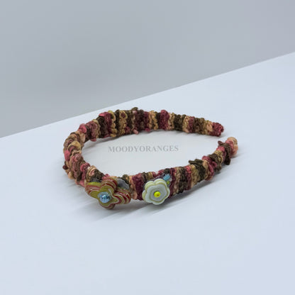 Nepal Mixed Brown Headband - MOODY ORANGES