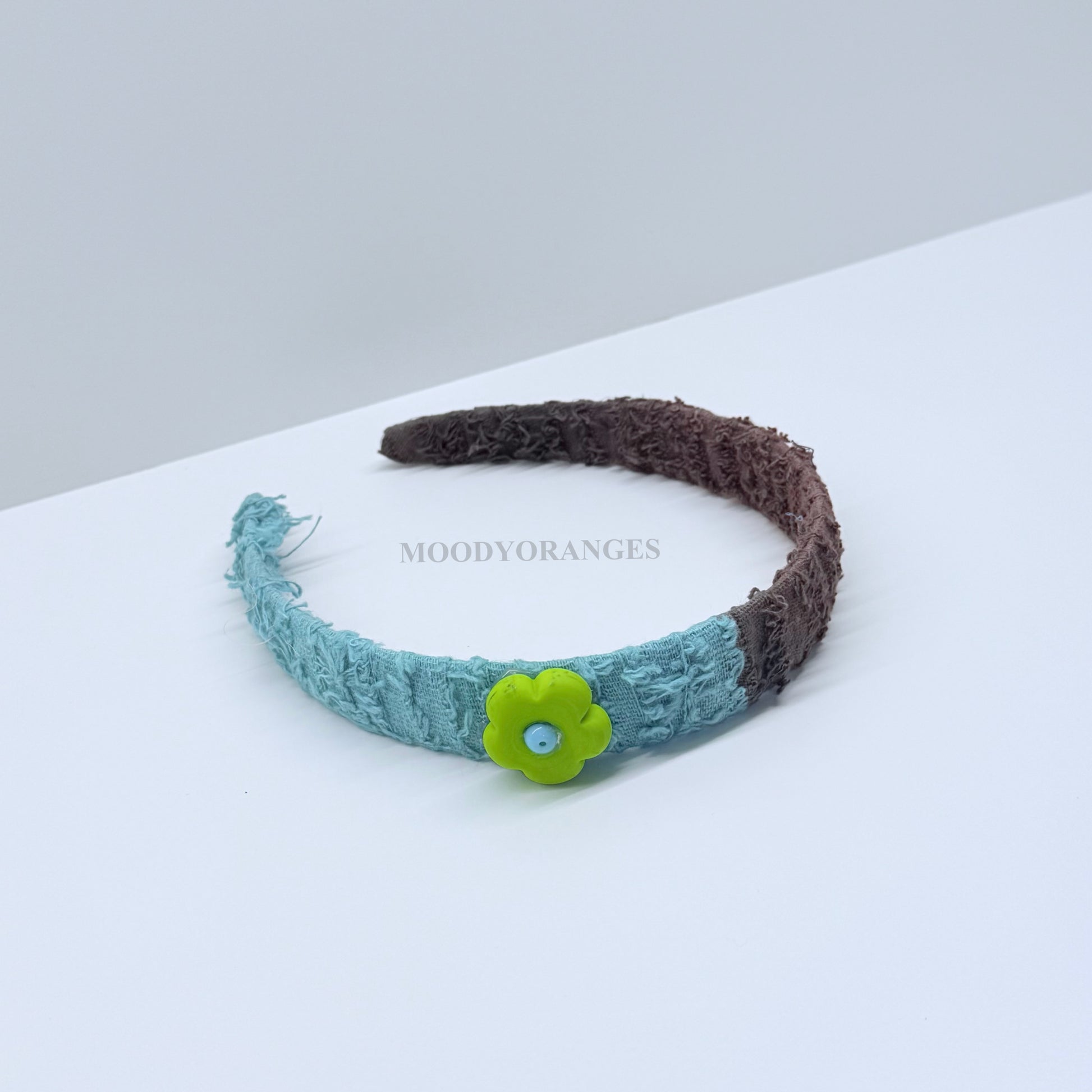 Nepal Blue/Brown Headband - MOODY ORANGES