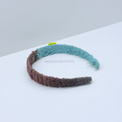 Nepal Blue/Brown Headband - MOODY ORANGES