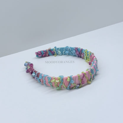 Nepal Mixed Candy Headband - MOODY ORANGES