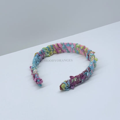 Nepal Mixed Candy Headband - MOODY ORANGES