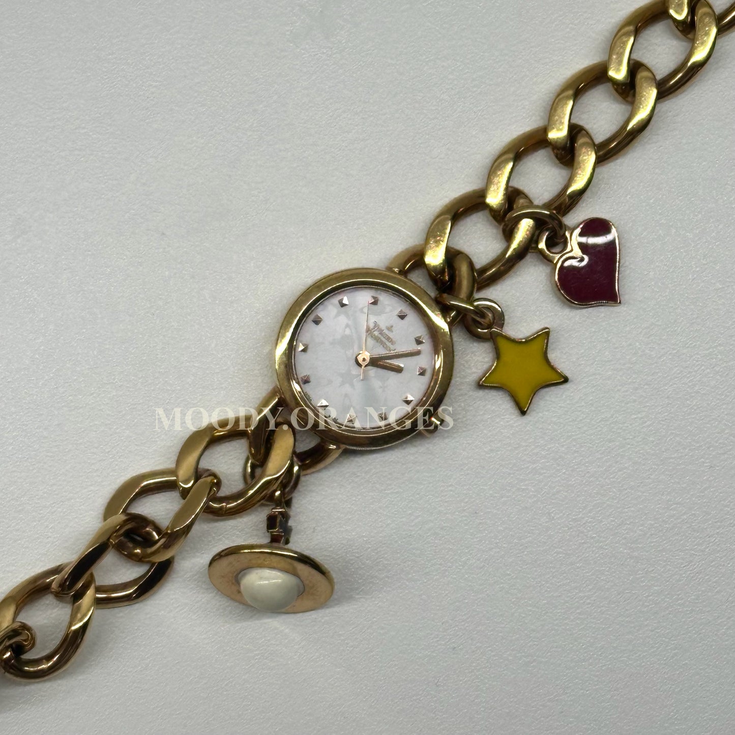 Vivienne Westwood Vintage Rosegold Charms Chain Watch