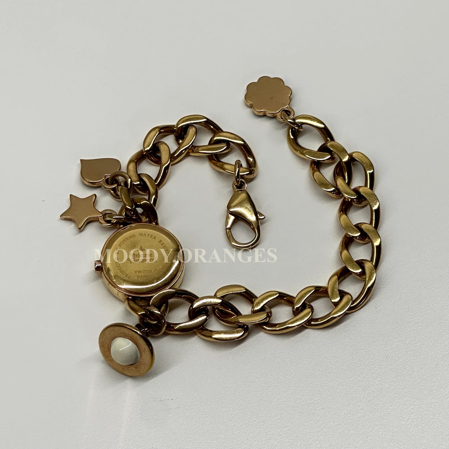 Vivienne Westwood Vintage Rosegold Charms Chain Watch