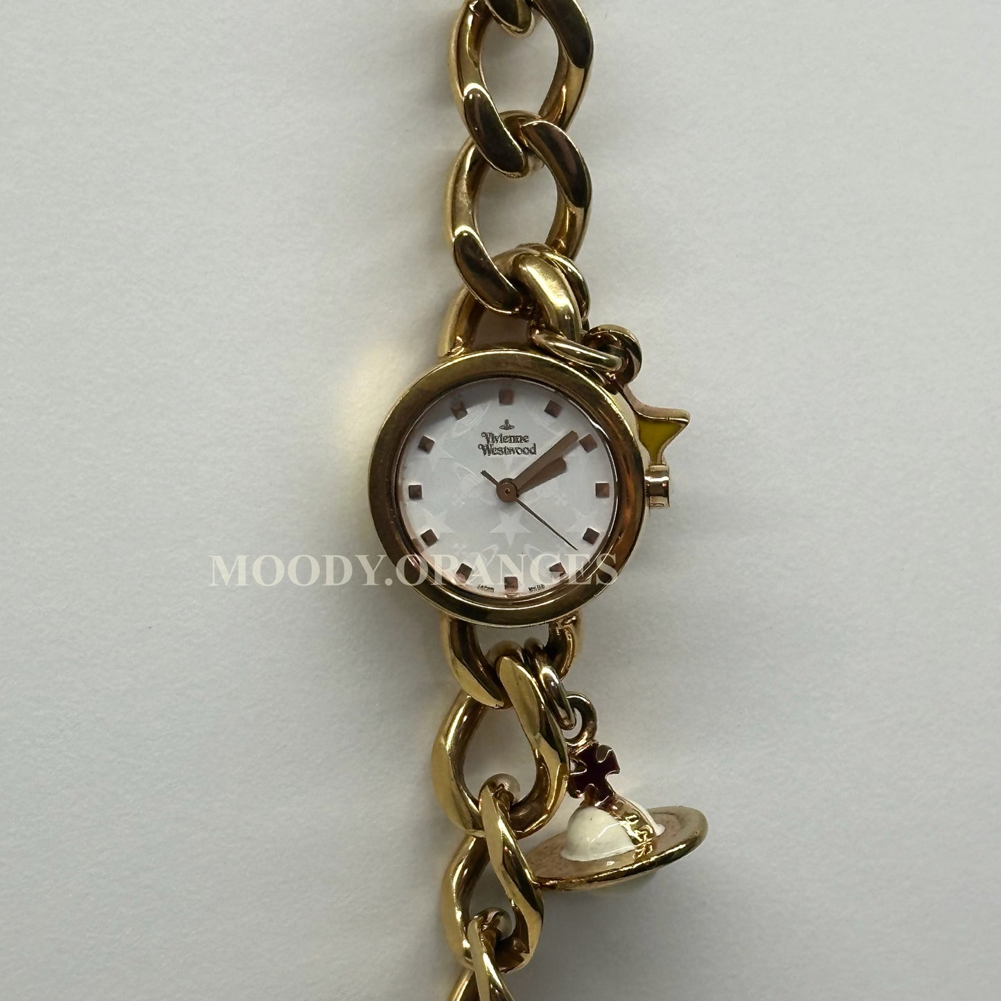 Vivienne Westwood Vintage Rosegold Charms Chain Watch