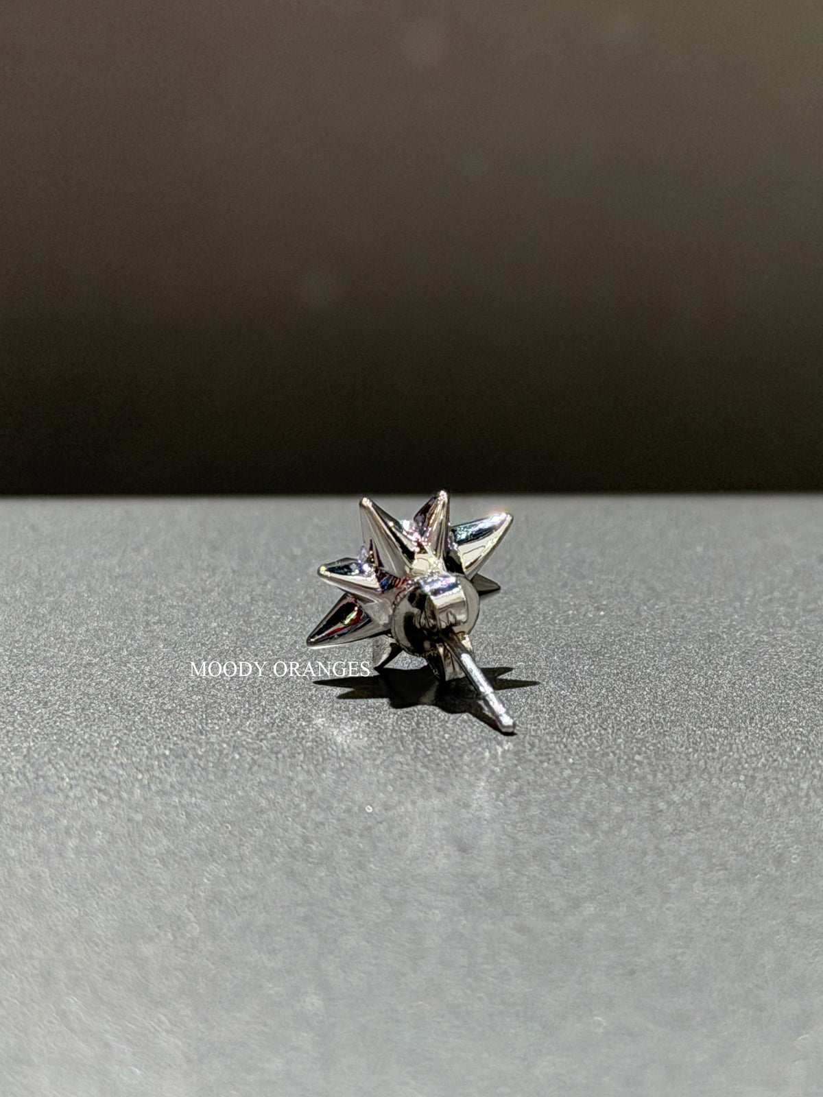 Diesel Silver Crystal Stud Earring - MOODY ORANGES