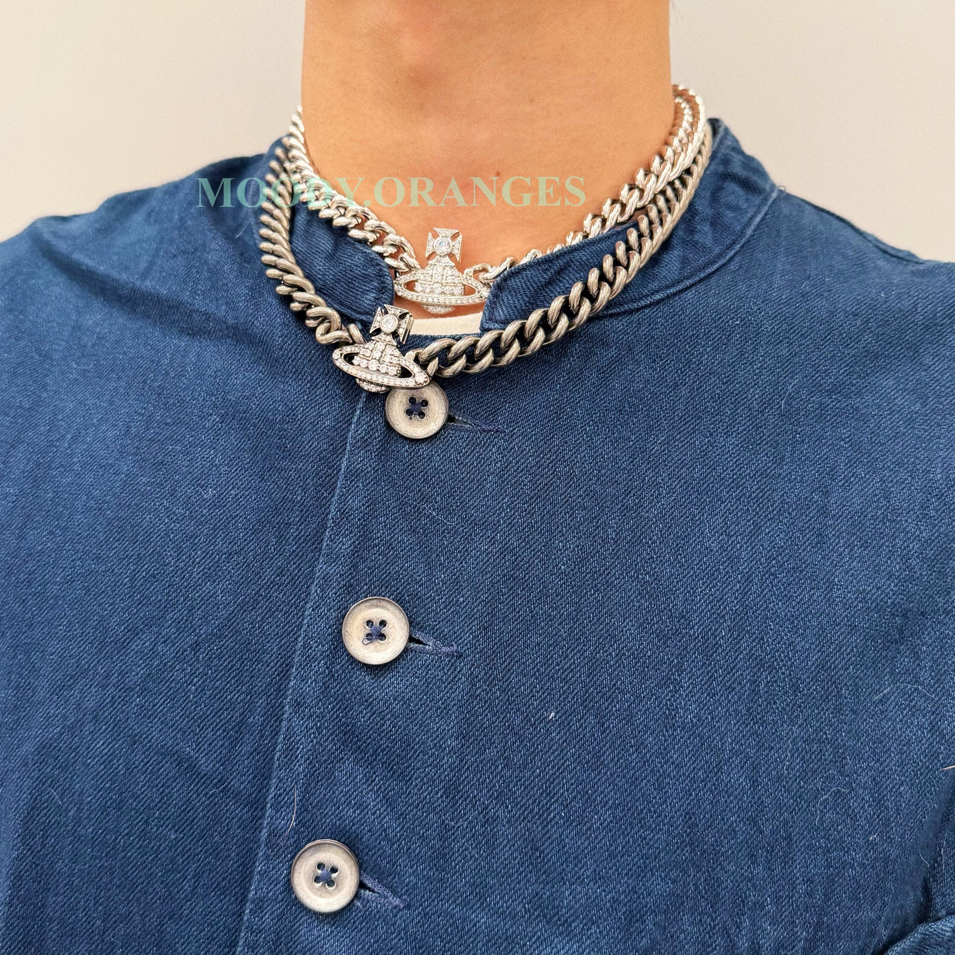 Vivienne Westwood Silver Graziella Necklace - MOODY ORANGES