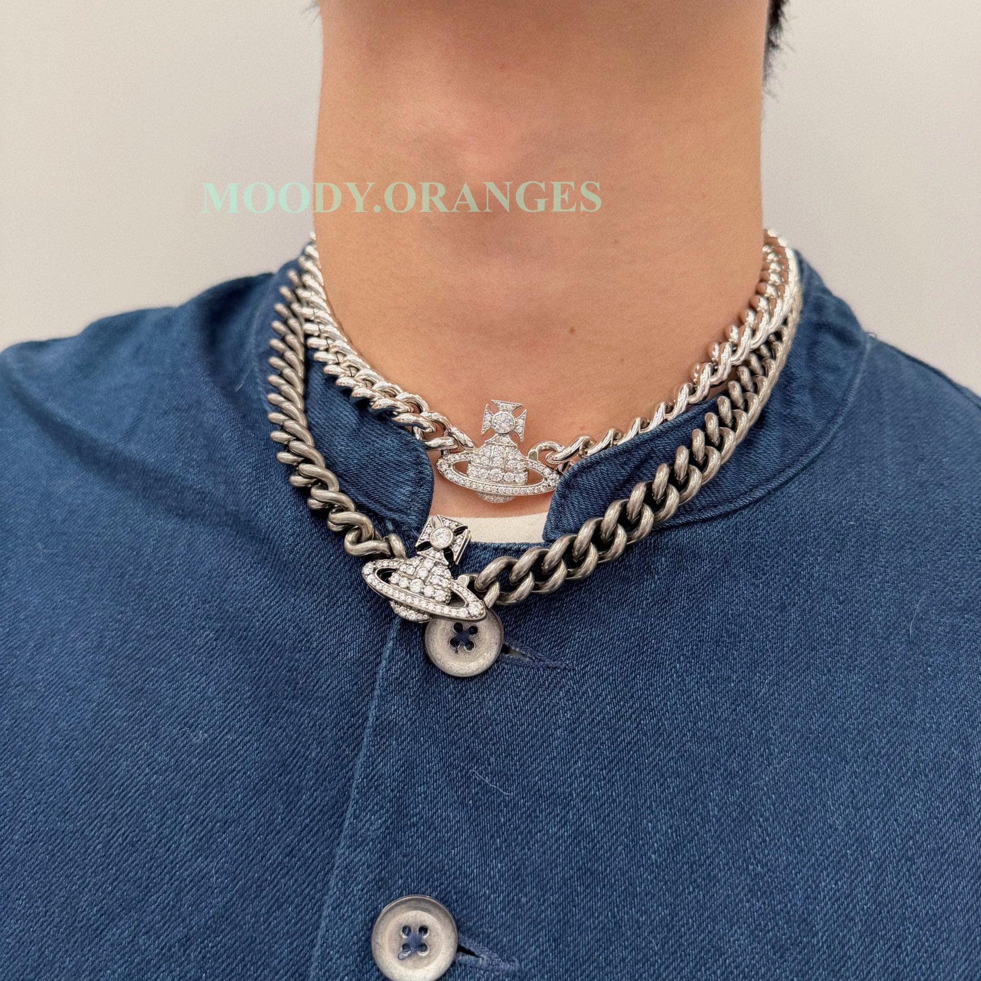 Vivienne Westwood Silver Graziella Necklace - MOODY ORANGES