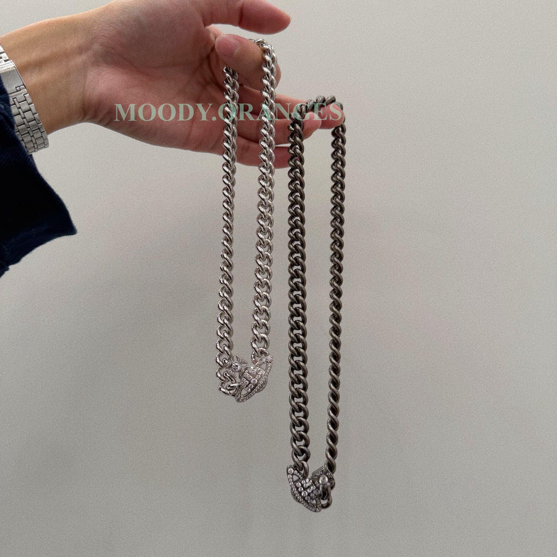 Vivienne Westwood Silver Graziella Necklace - MOODY ORANGES