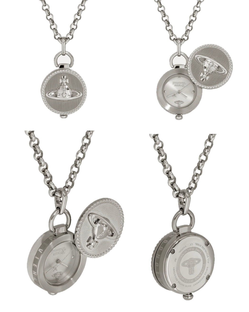 Vivienne Westwood Orb Button Pendant Watch Necklace - MOODY ORANGES