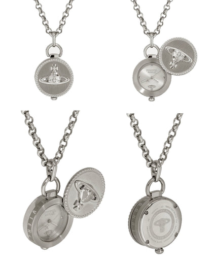Vivienne Westwood Orb Button Pendant Watch Necklace - MOODY ORANGES