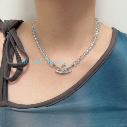 Vivienne Westwood Aqua Messaline Choker - MOODY ORANGES