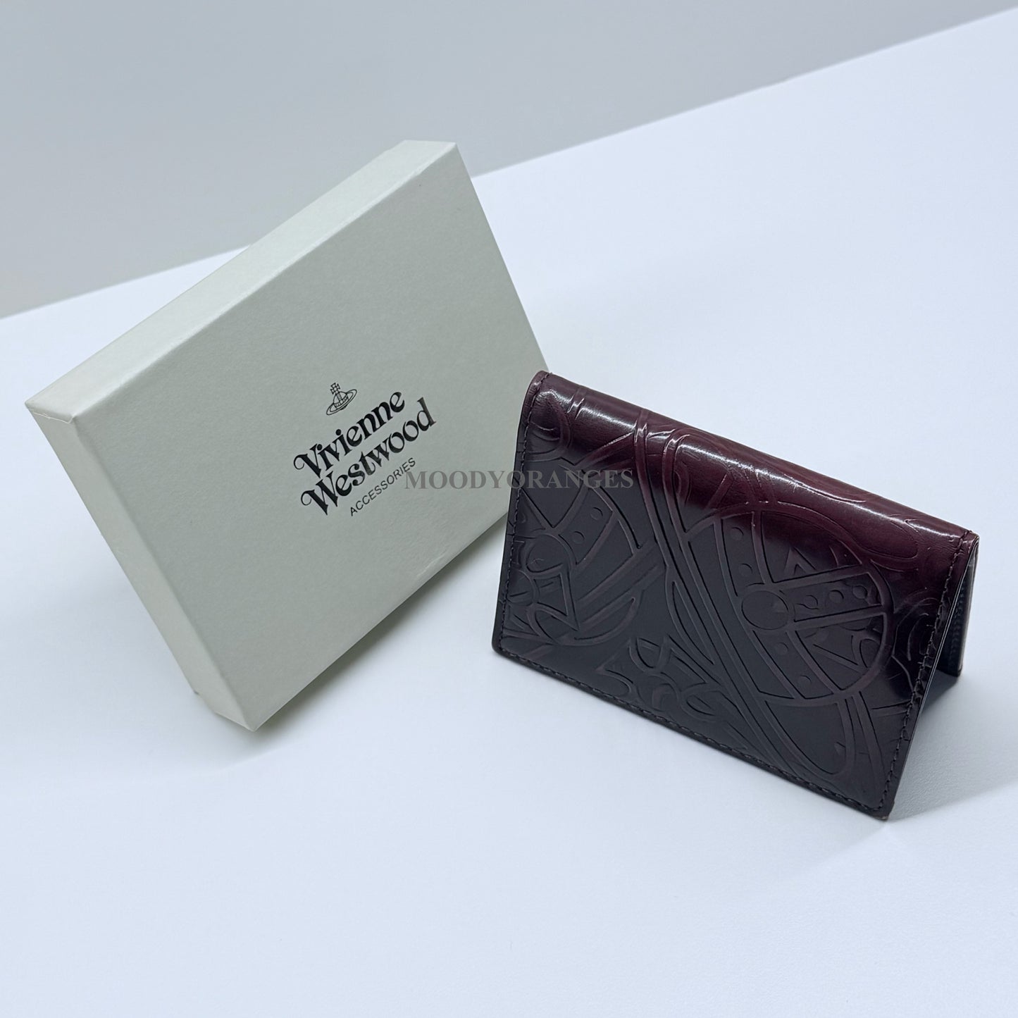 Vivienne Westwood Vintage Dark Red Line Orb Cardholder - MOODY ORANGES