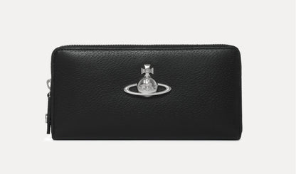Vivienne Westwood Black Silver Orb Wallet Collection
