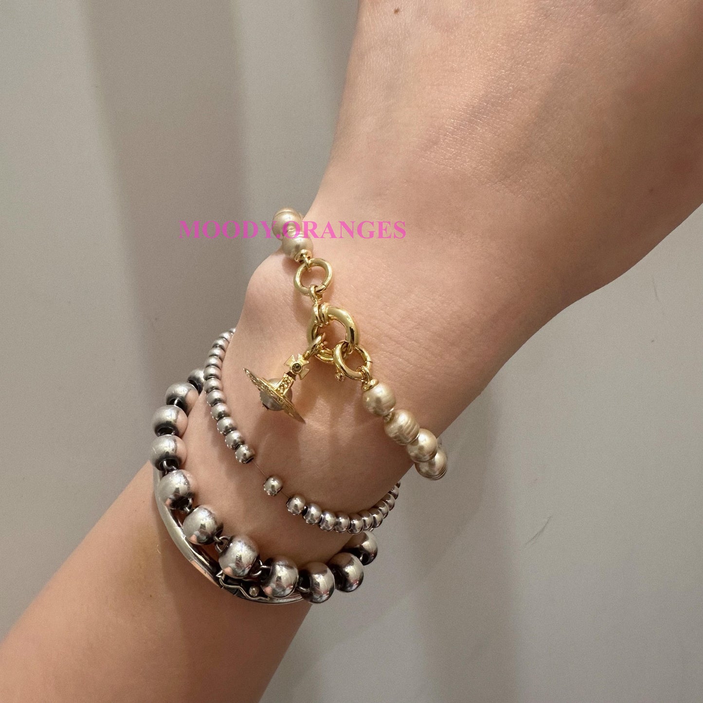 Vivienne Westwood Aleksa Muddy Gold Pearl Collection
