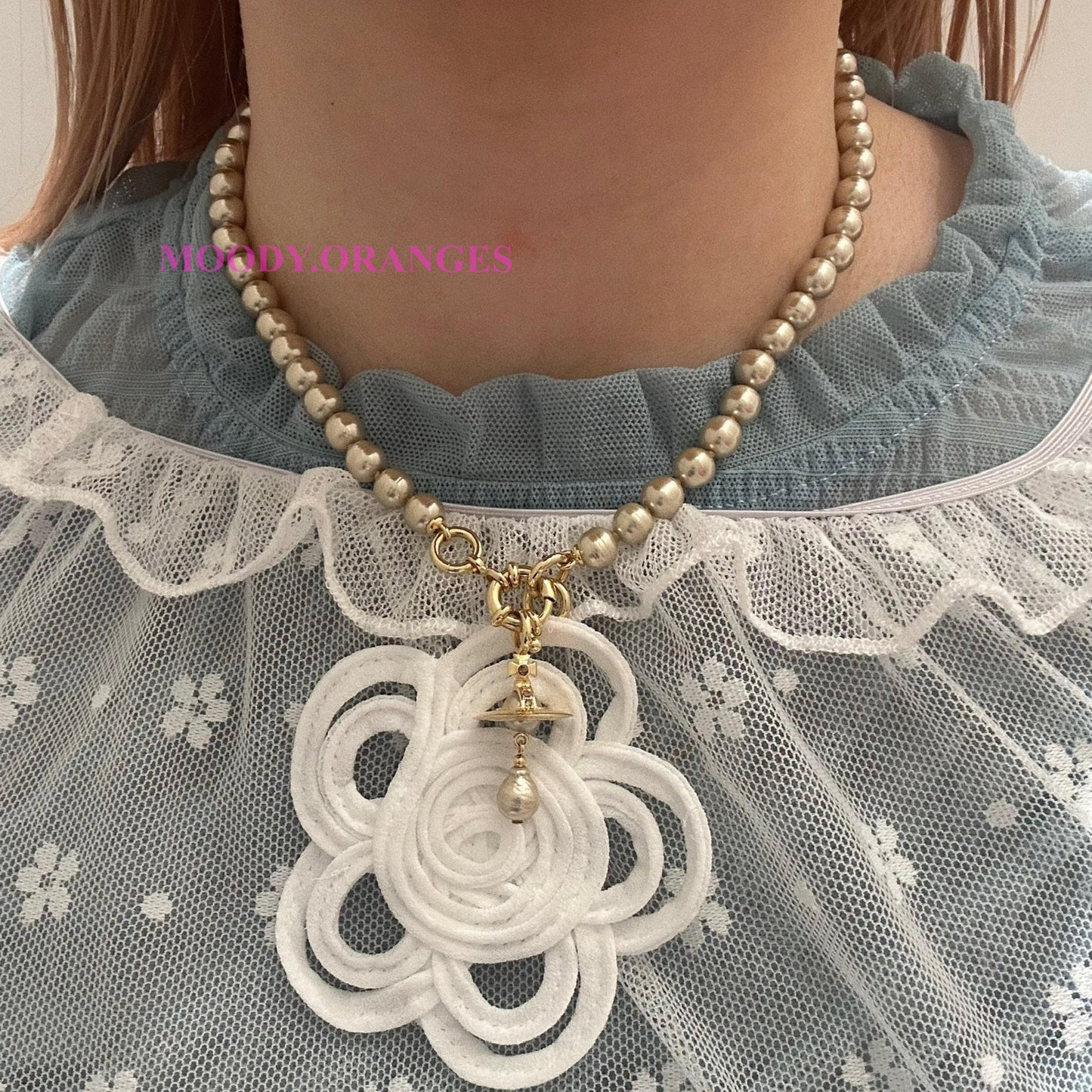 Vivienne Westwood Aleksa Muddy Gold Pearl Collection