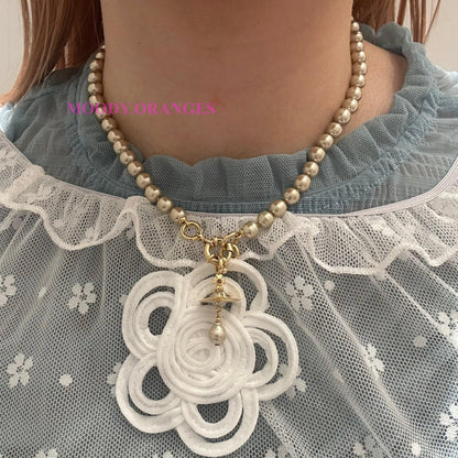 Vivienne Westwood Aleksa Muddy Gold Pearl Collection