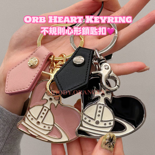 Vivienne Westwood Orb Heart Keyring - MOODY ORANGES