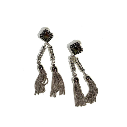 Toga Too Double Fringe Earrings (EarClip)