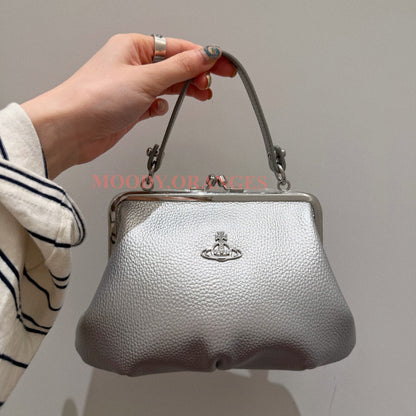Vivienne Westwood Silver Granny Frame Purse - MOODY ORANGES