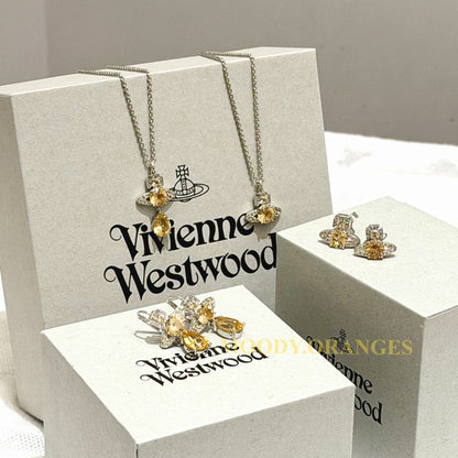 Vivienne Westwood Ismene Necklace Earrings Collection - MOODY ORANGES